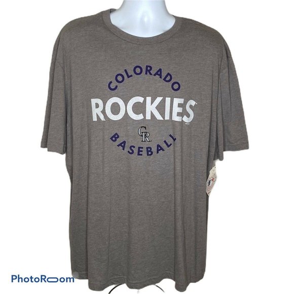 Colorado Rockies Baseball Gray T Shirt 2XL Mens ML - Picture 1 of 4